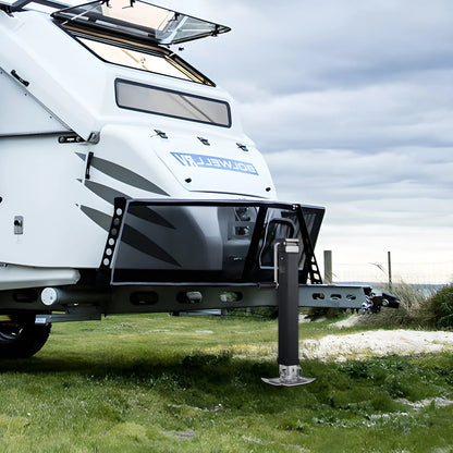 VEVOR Trailer Jack, 8000 lbs Dynamic Load Capacity, Weld-on Pipe-Mount Swivel Trailer Jack with Ergonomic Handle, 15-inch Vertical Travel, Suitable for RV, Horse, Utility, Camping and Yacht Trailers - View 8