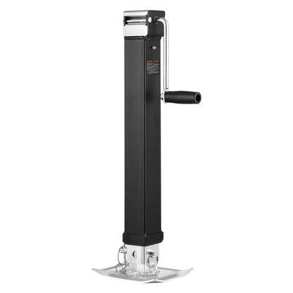 VEVOR Trailer Jack, 8000 lbs Dynamic Load Capacity, Weld-on Pipe-Mount Swivel Trailer Jack with Ergonomic Handle, 15-inch Vertical Travel, Suitable for RV, Horse, Utility, Camping and Yacht Trailers - View 9
