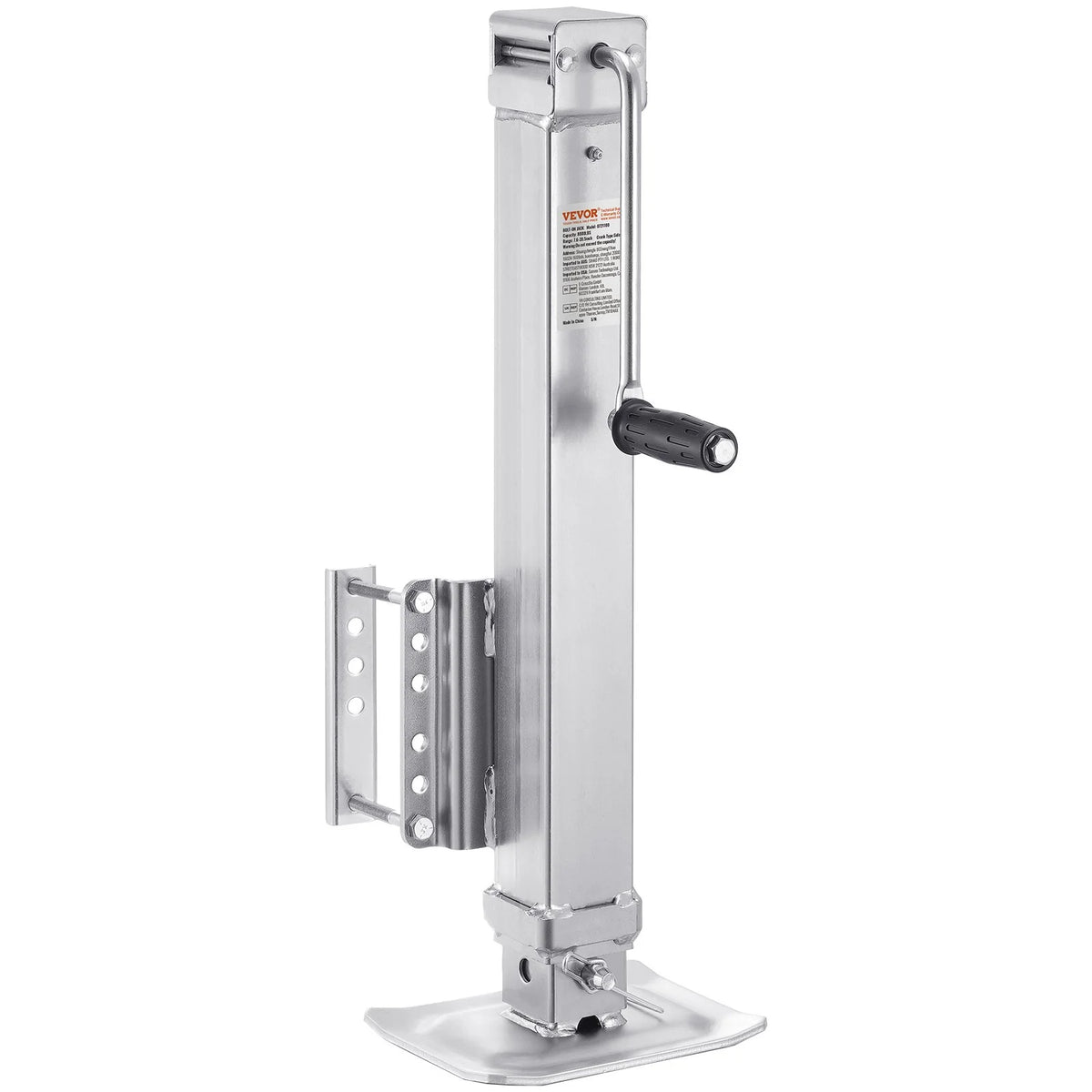 VEVOR Trailer Jack, 8000 lbs Static Load Capacity, Heavy Duty Swivel Bolt-on Trailer Jack, 28.5" Lift Trailer Jack Stand with Handle for RV Trailer, Horse Trailer, Utility Trailer, and Yacht Trailer - View 8