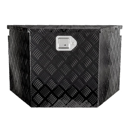 VEVOR Trailer Tongue Box, Aluminum Alloy Diamond Plate Tongue Box Tool Chest, Heavy Duty Trailer Box Storage with Lock and Keys, Utility Trailer Tongue Box for Pickup Truck, RV, Trailer, 39"x16.5"x12" - View 10