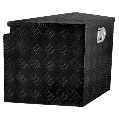 VEVOR Trailer Tongue Box, Aluminum Alloy Diamond Plate Tongue Box Tool Chest, Heavy Duty Trailer Box Storage with Lock and Keys, Utility Trailer Tongue Box for Pickup Truck, RV, Trailer, 29"x16.2"x18" - View 10