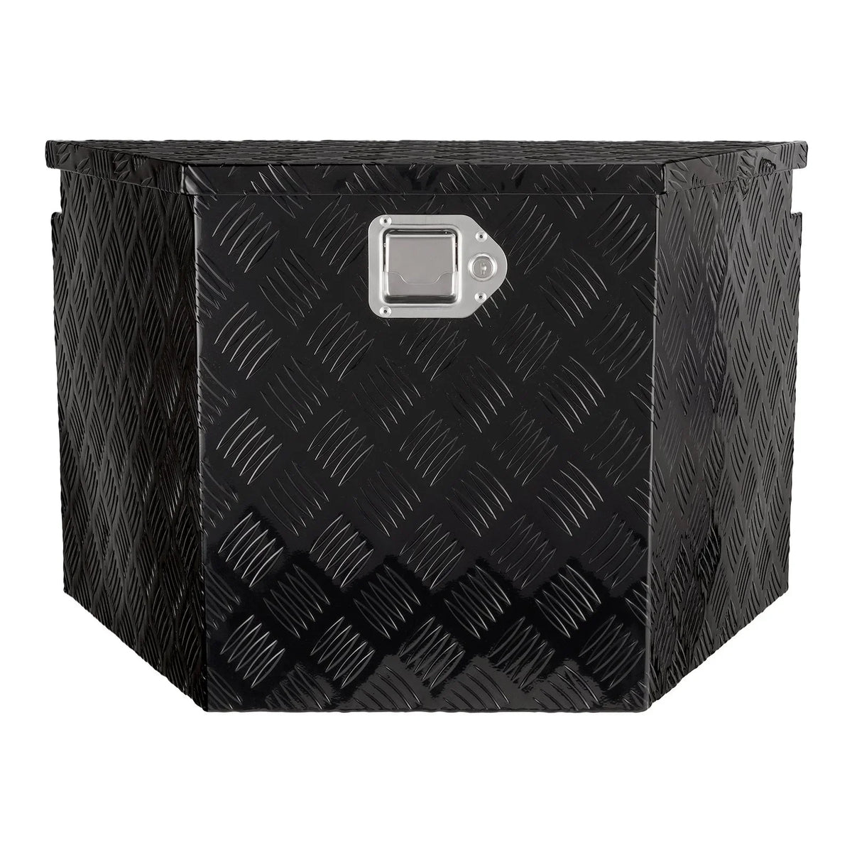 VEVOR Trailer Tongue Box, Aluminum Alloy Diamond Plate Tongue Box Tool Chest, Heavy Duty Trailer Box Storage with Lock and Keys, Utility Trailer Tongue Box for Pickup Truck, RV, Trailer, 29"x16.2"x18" - View 9
