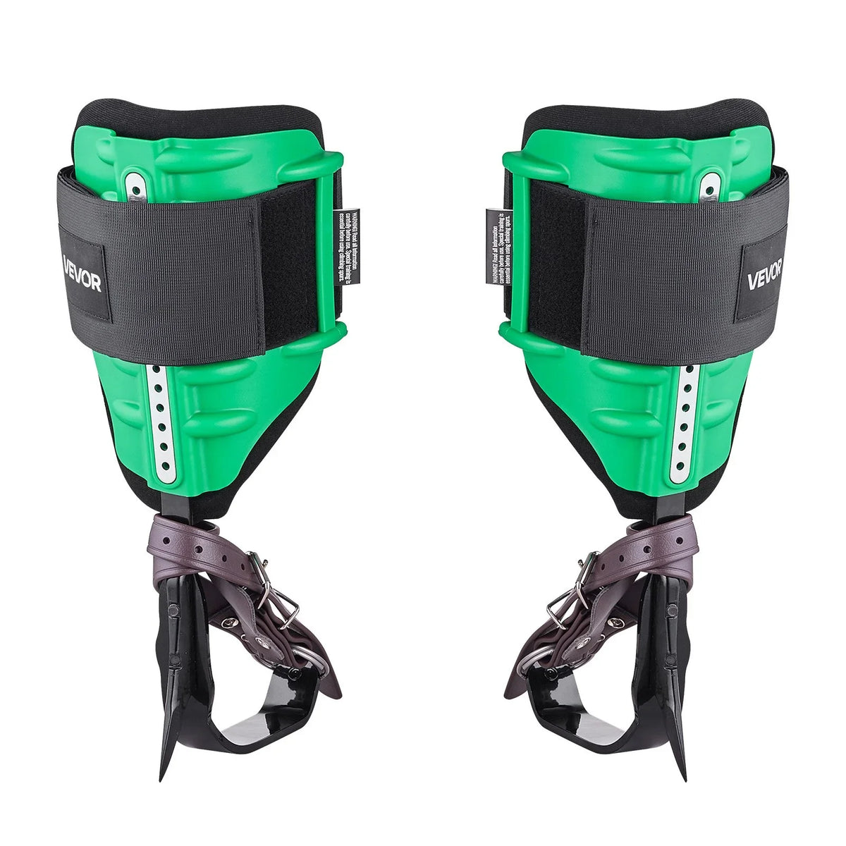 VEVOR Tree Climbing Spikes Set, Height-Adjustable Tree Climbing Gear with Straps & Spike Protectors, 350 lbs Load Capacity, Heavy Duty Steel Climb Spurs Arborist Equipment for Fruit Picking Hunting