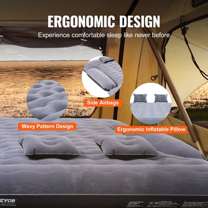 VEVOR Truck Bed Air Mattress, for 6-6.5 ft Full Size Truck Beds, Inflatable Air Mattress Camping Bed with 12V Air Pump 2 Pillows, Carry Bag, for Chevrolet Silverado, Dodge Ram, Ford 150/250/350 - View 5