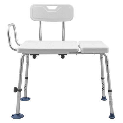 VEVOR Tub Transfer Bench for Bathtub, 400 lbs Capacity Heavy Duty Shower Chair with Arm, Backrest and Curtain Slot, Height Adjustable Shower Bench Bath Seat for Adults, Seniors, Elderly and Disabled - View 8
