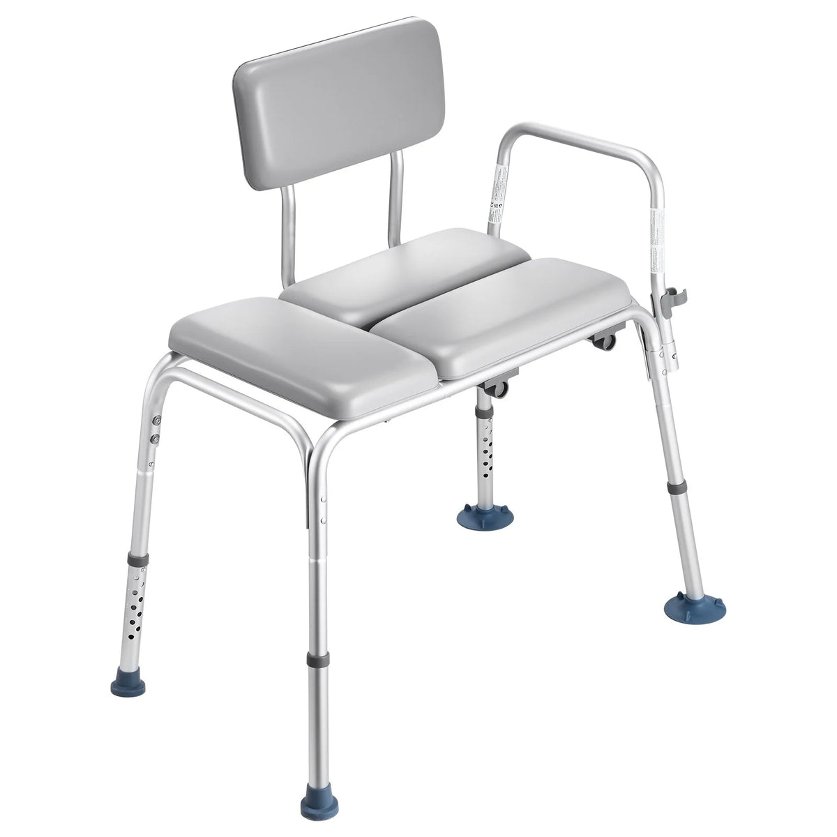 VEVOR Tub Transfer Bench for Bathtub, 500 lbs Weight Capacity Heavy Duty Shower Chair with Arm and Backrest, Height Adjustable Bathroom Shower Bench Bath Seat for Adults, Seniors, Elderly and Disabled - View 10