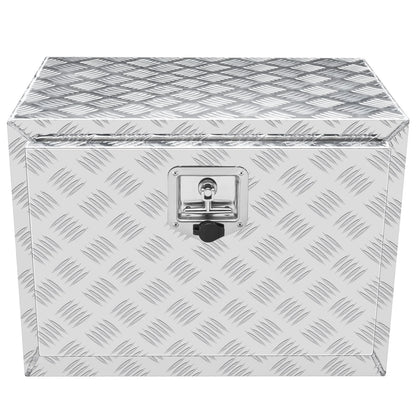 VEVOR Underbody Truck Box, 24"×17"×18" Pickup Storage Box, Heavy Duty Aluminum Diamond Plate Tool Box with Lock and Keys, Waterproof Trailer Storage Box with T-Handle Latch for Truck, Van, Trailer - View 10