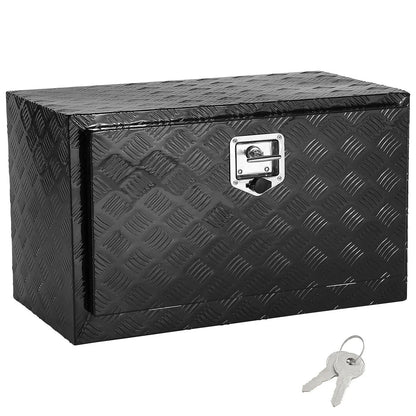 VEVOR Underbody Truck Box, 36" x 14" x 16" Pickup Storage Box, Heavy Duty Aluminum Diamond Plate Tool Box with Lock and Keys, Waterproof Trailer Storage Box with T-Handle Latch for Truck, Van, Trailer - View 8
