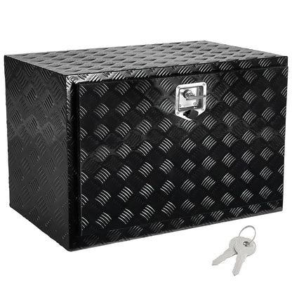 VEVOR Underbody Truck Box, 48" x 17" x 18" Pickup Storage Box, Heavy Duty Aluminum Diamond Plate Tool Box with Lock and Keys, Waterproof Trailer Storage Box with T-Handle Latch for Truck, Van, Trailer - View 8