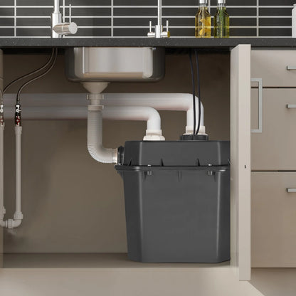 VEVOR Utility Sink Pump, 1/2 HP, 120-Volt, 3500 GPH Flow, 28 ft Head, Under-Sink Sump Pump System with 6 Gallon Basin, Automatic Utility/Laundry Sink Pump, Drain Pump with 1-1/2" NPT Outlet, Black - View 7