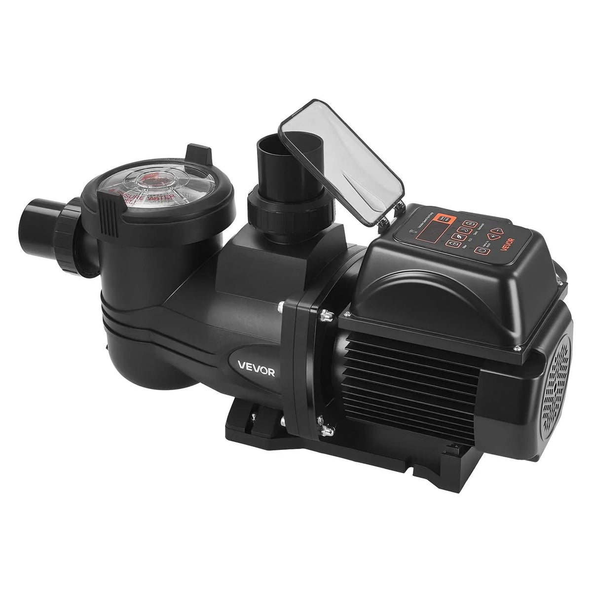 VEVOR Variable Speed Pool Pump, 2 HP, AC 220-240V, 145 GPM, In/Above Swimming Pool Pump with Filter Basket, Powerful Self Priming, Programmable Timer, for Inground and Above Ground Swimming Pool - View 10