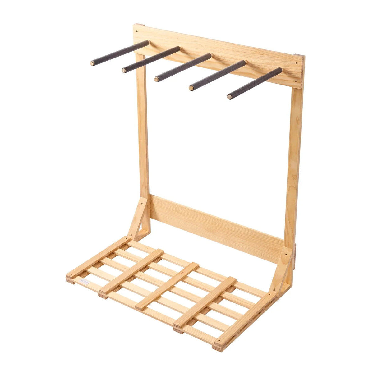 VEVOR Vertical Surfboard Stand, 4 Tiers Wooden Surfboard Rack for Storage and Display, Freestanding Board Stand Organizer, Surf Board Holder for Wakeboards, Snowboards, Kiteboards, Shortboard, Skis - View 10