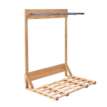 VEVOR Vertical Surfboard Stand, 4 Tiers Wooden Surfboard Rack for Storage and Display, Freestanding Board Stand Organizer, Surf Board Holder for Wakeboards, Snowboards, Kiteboards, Shortboard, Skis - View 8