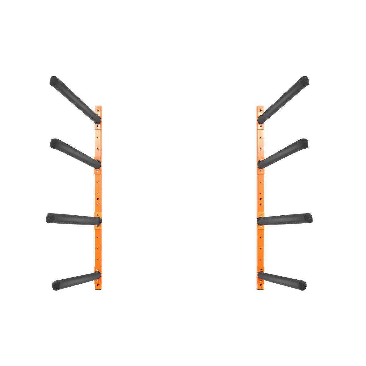 VEVOR Wall Kayak Storage Rack, 4-Capacity Wall Mounted Kayak Holders for Kayak Canoe Paddle Board, Kayak Storage Hooks with Adjustable Padded Arms, 400 LBS Load Kayak Hanger for Indoor Outdoor Garage - View 10