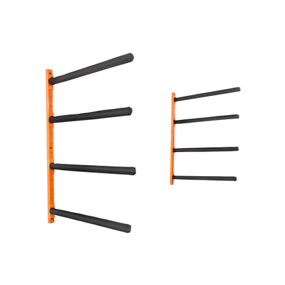 VEVOR Wall Kayak Storage Rack, 4-Capacity Wall Mounted Kayak Holders for Kayak Canoe Paddle Board, Kayak Storage Hooks with Adjustable Padded Arms, 400 LBS Load Kayak Hanger for Indoor Outdoor Garage - View 8