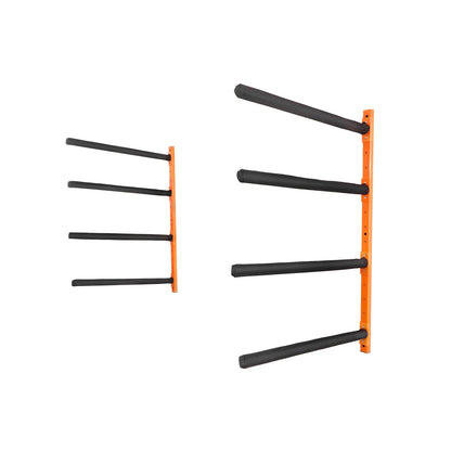VEVOR Wall Kayak Storage Rack, 4-Capacity Wall Mounted Kayak Holders for Kayak Canoe Paddle Board, Kayak Storage Hooks with Adjustable Padded Arms, 400 LBS Load Kayak Hanger for Indoor Outdoor Garage - View 9
