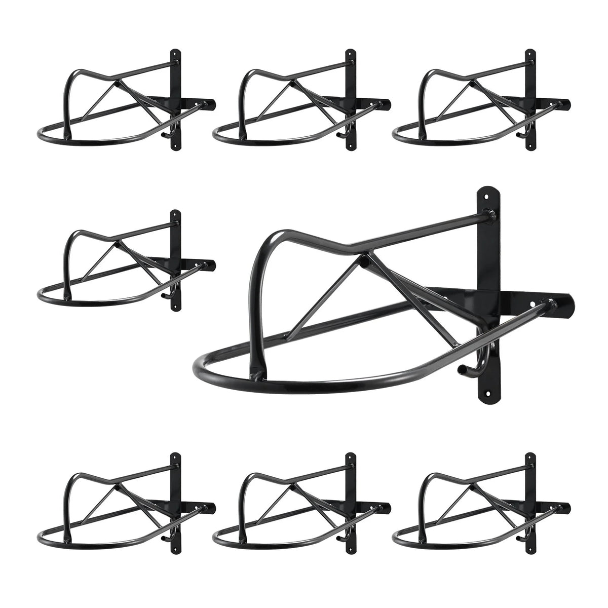 VEVOR Wall Mount Saddle Rack with Pad Bar 8 Packs Horse Saddle Rack Stand - View 8