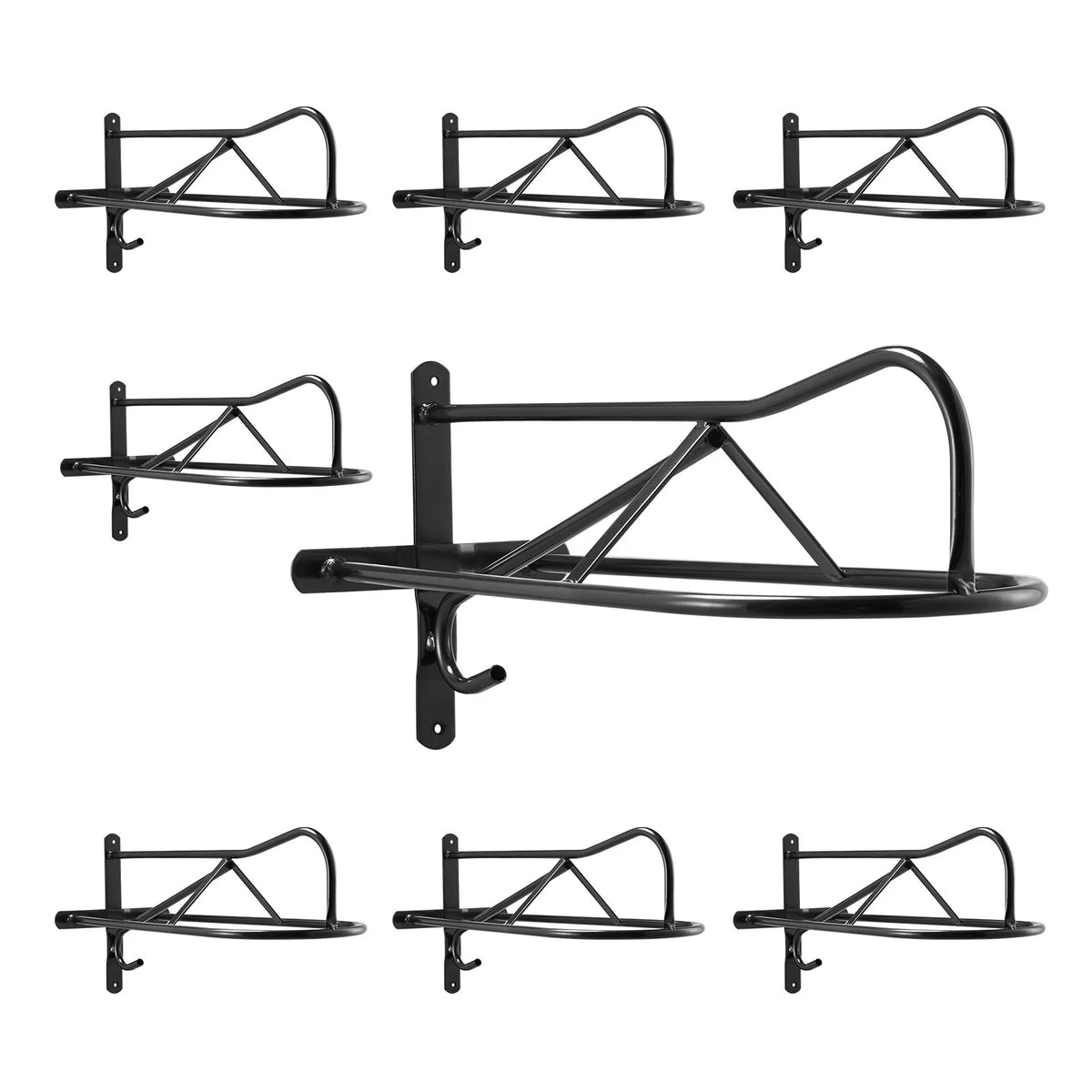 VEVOR Wall Mount Saddle Rack with Pad Bar 8 Packs Horse Saddle Rack Stand - View 9