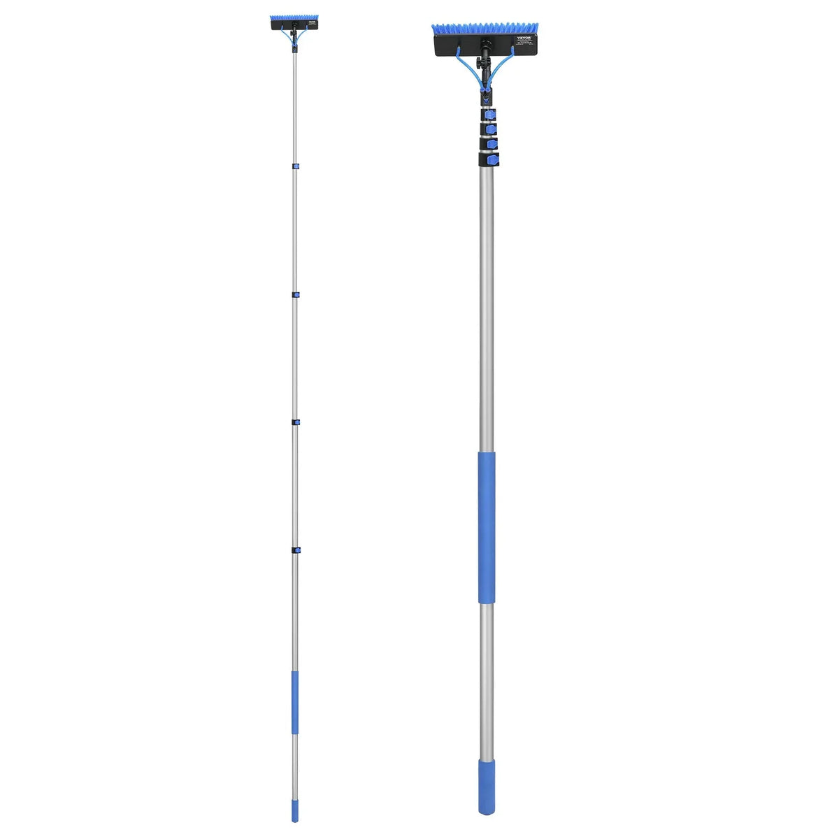 VEVOR Water Fed Pole Kit, 30FT Solar Panel Cleaning Pole with Extendable Handle, 180° Rotatable Brush Head & 65.6FT Hose, Household & Outdoor Window Cleaner Tool for Caravan Solar Panel Deck - View 9