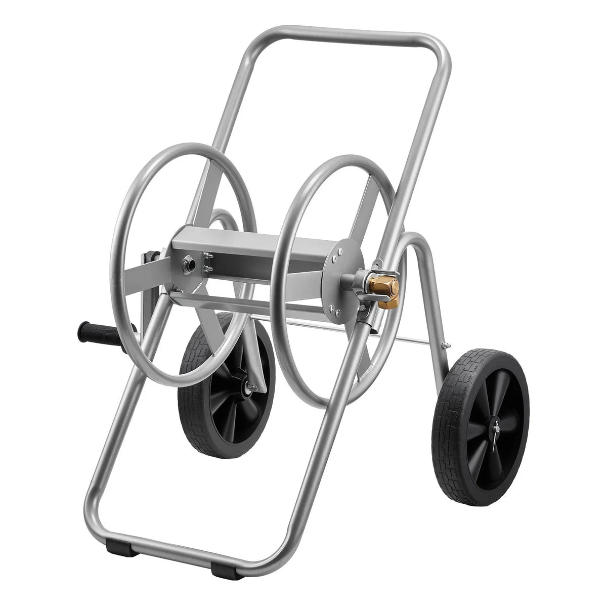 VEVOR Water Hose Reel Cart, 200/300 ft High-Pressure Garden Hose Cart, Hoses Reel Carts with Two Wheels, Handle & Heavy-Duty Mesh Storage Basket, Portable Hoses Reels for Garden Watering, Car Washing - View 10