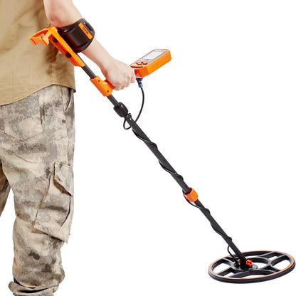 VEVOR Waterproof Metal Detector, 12" Coil, Professional Rechargeable Gold Detector, 39-50 in Adjustable with LCD 7 Modes Advanced DSP Chip Bluetooth Headset, IP68 for Detecting Gold Treasure Hunting - View 9