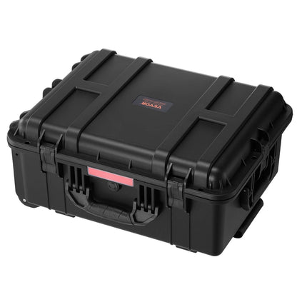 VEVOR Weatherproof Hard Case, Heavy Duty Protective Dry Box Case with Pre-Cut Foam, Wheels & Retractable Pull Handles for Travel, Hunt, Military, Tactical, IP67 Waterproof Case for Cameras(57x45x28) - View 8