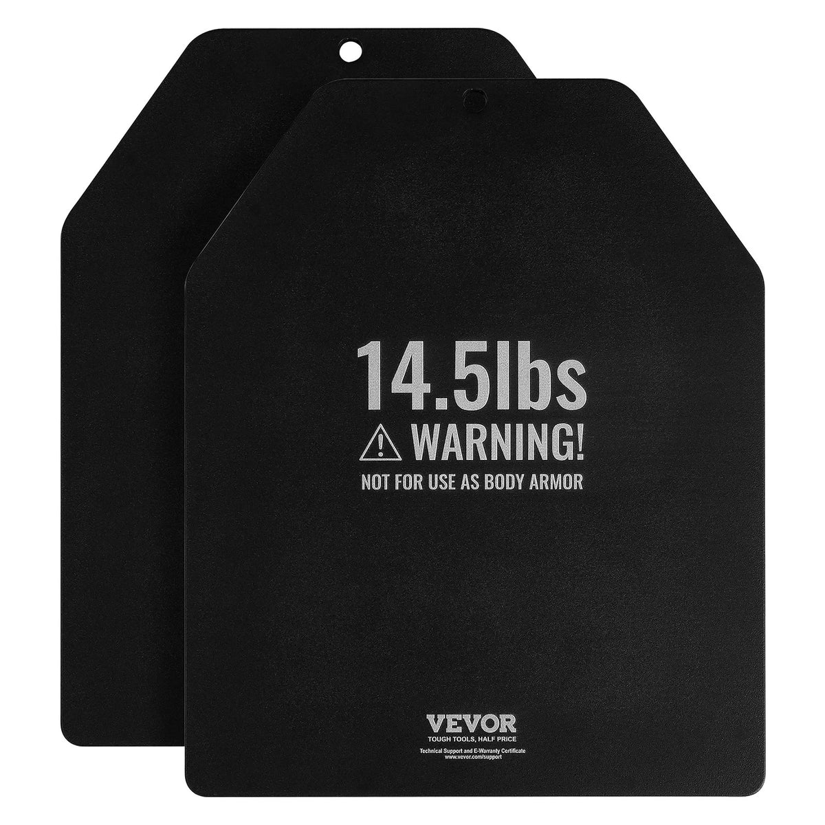 VEVOR Weight Vest Plates, 14.5 LB Pairs, Premium Steel Weighted plates, Contoured Ergonomic Fit – WODs, Additional Weight for Weight Vests, for Strength Training, Running, Fitness, Heavy Workouts - View 8