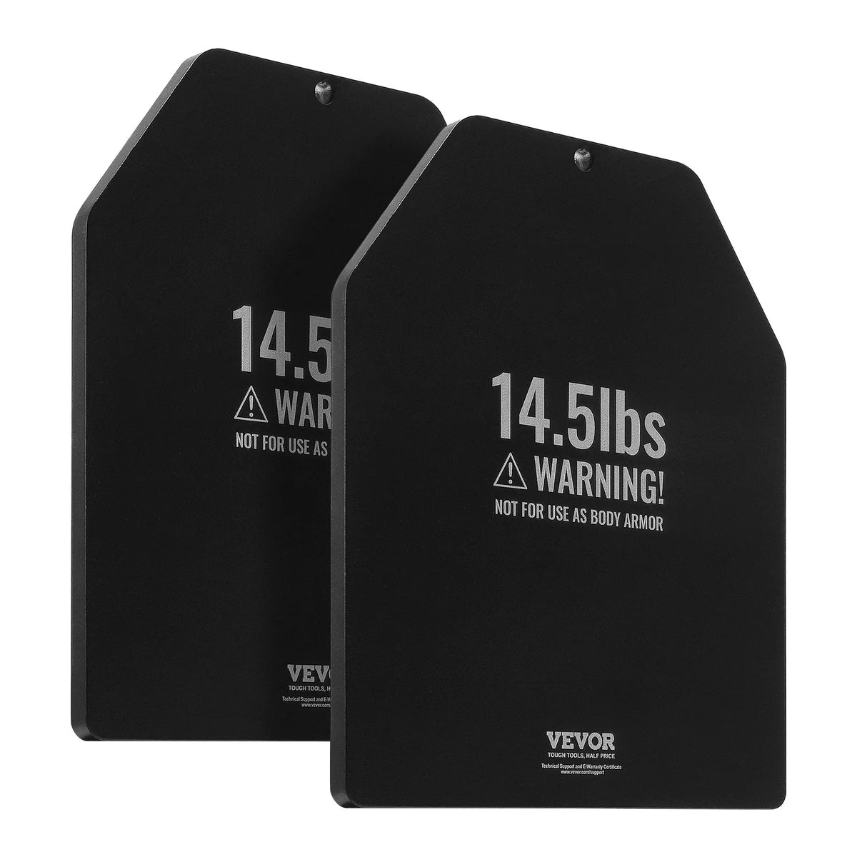 VEVOR Weight Vest Plates, 14.5 LB Pairs, Premium Steel Weighted plates, Contoured Ergonomic Fit – WODs, Additional Weight for Weight Vests, for Strength Training, Running, Fitness, Heavy Workouts - View 9
