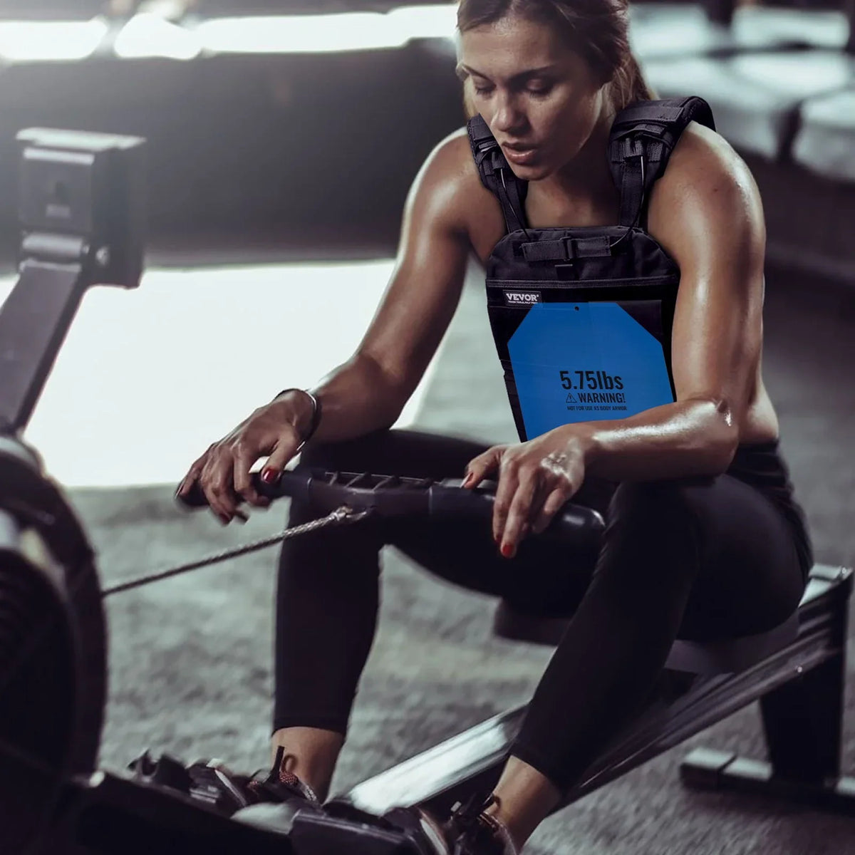 VEVOR Weight Vest Plates, 5.75 LB Pairs, Premium Steel Weighted plates, Contoured Ergonomic Fit – WODs, Additional Weight for Weight Vests, for Strength Training, Running, Fitness, Heavy Workouts - View 7