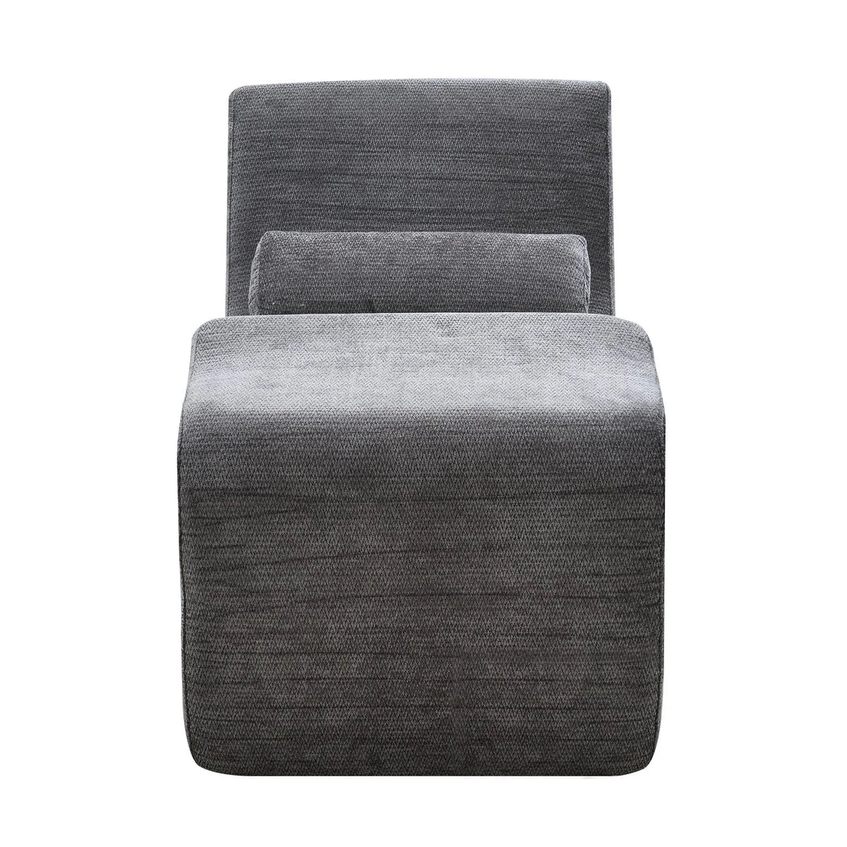 VEVOR Yoga Chair Chaise, Ergonomic Chaise Lounge Chair for Yoga, Modern Boneless Curved Foam Lounge Indoor for Massage, Stretching, Relaxation, Exercise, Used in Living Room, Bedroom, Balcony, Grey - View 10