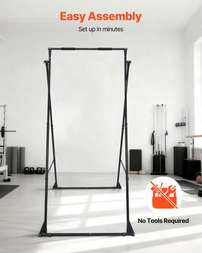 VEVOR Yoga Stand Frame, Max 440.9 lbs Load Swing Stand, Triangular Structure Yoga Aerial Rig, Aerial Silk Stands with EVA Foam, 4-Level Horizontal & 6-Level Vertical Adjustment, Multi-Functional - View 5