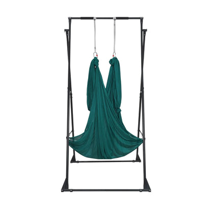 VEVOR Yoga Stand Frame, Max 440.9 lbs Load Swing Stand, Triangular Structure Pull Up Stands, Aerial Silk Stands with EVA Foam & 6.6-yard Yoga Hammock, 4-Level Horizontal & 6-Level Vertical Adjustment - View 8