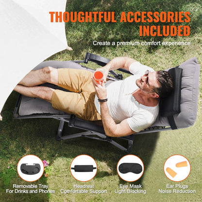 VEVOR Zero Gravity Chair 26" Zero Gravity Recliner Lounge Chair Indoor & Outdoor - View 6