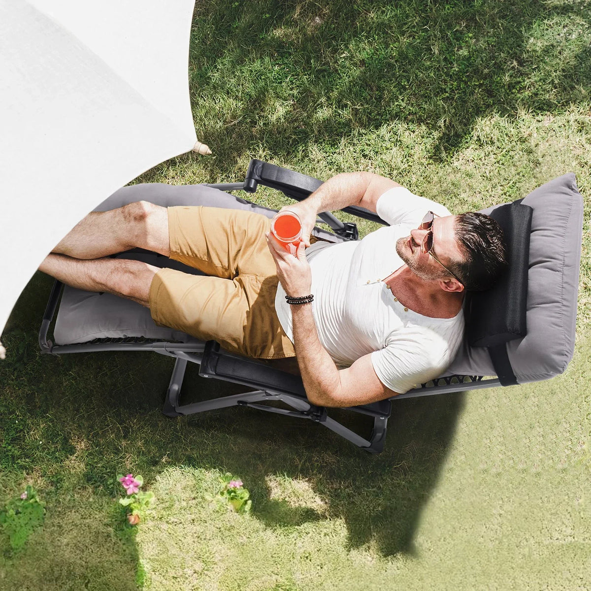VEVOR Zero Gravity Chair 26" Zero Gravity Recliner Lounge Chair Indoor & Outdoor - View 8