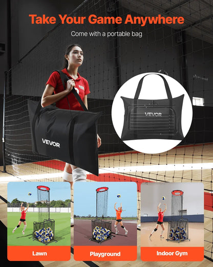 Volleyball Setter Training Equipment Trainer Net Angle and Height Adjustable - View 5