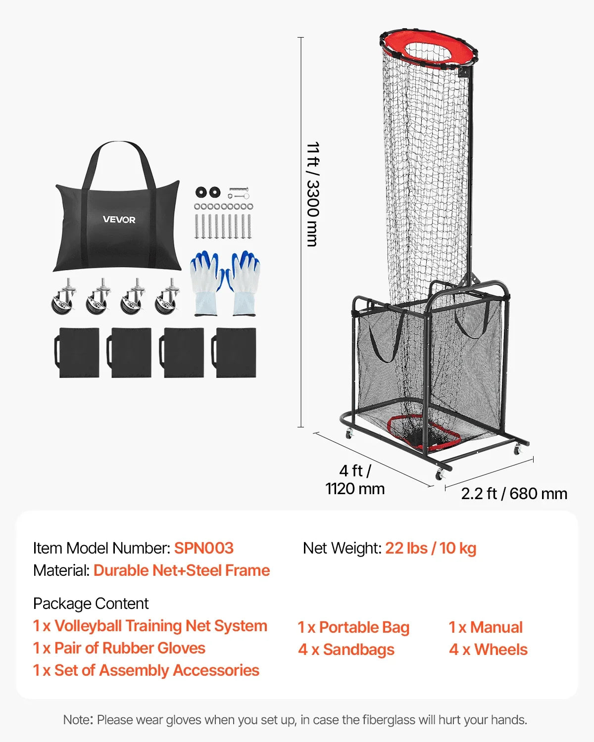 Volleyball Setter Training Equipment Trainer Net Angle and Height Adjustable - View 6