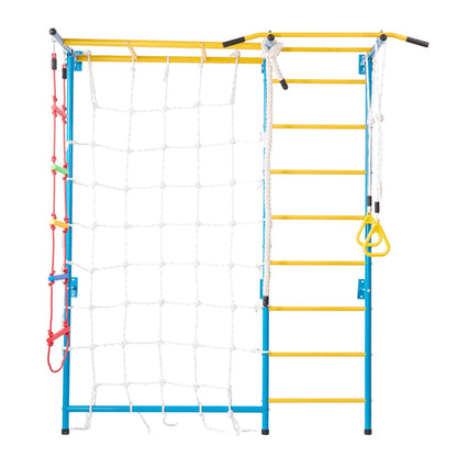 Wall Gym for Kids 7 in 1 Steel Indoor Kids Gym for Exercise Climbing Toys - View 9