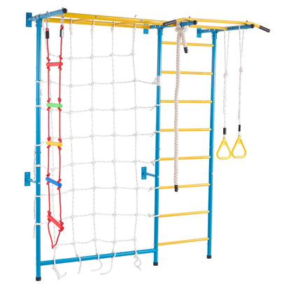 Wall Gym for Kids 7 in 1 Steel Indoor Kids Gym for Exercise Climbing Toys - View 10
