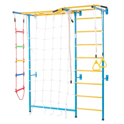 Wall Gym for Kids 7 in 1 Steel Indoor Kids Gym for Exercise Climbing Toys - View 8
