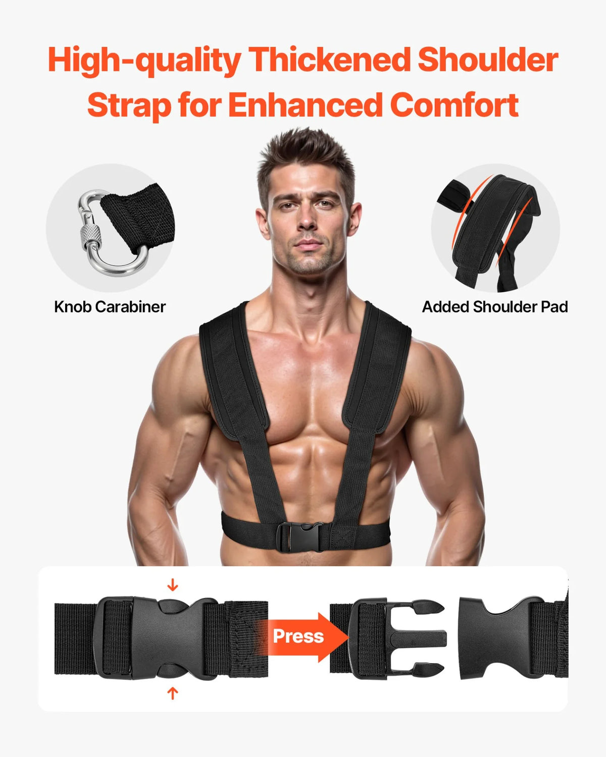 Weight Power Pull Push Sled Workout Fitness Strength Speed Training Sled Black - View 5